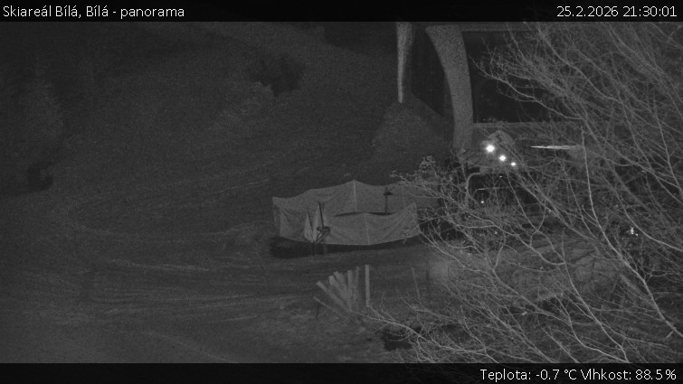 Skiareál Bílá - Bílá - panorama - 25.2.2026 v 21:30