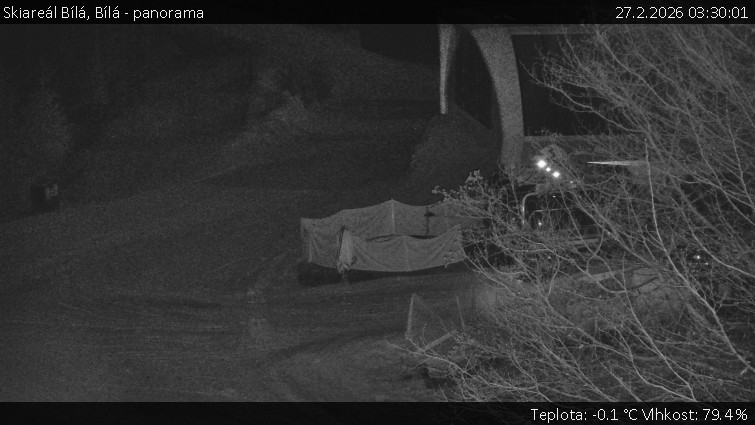 Skiareál Bílá - Bílá - panorama - 27.2.2026 v 03:30