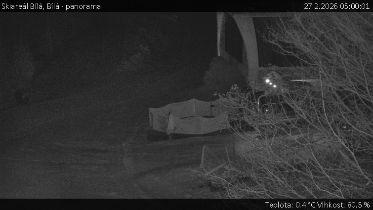 Skiareál Bílá - Bílá - panorama - 27.2.2026 v 05:00