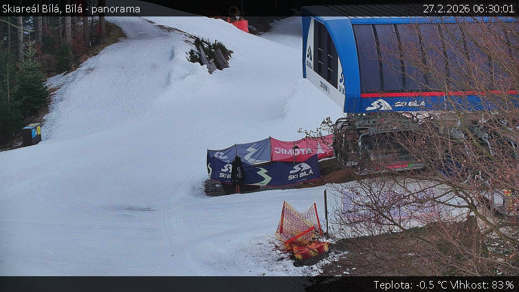 Skiareál Bílá - Bílá - panorama - 27.2.2026 v 06:30
