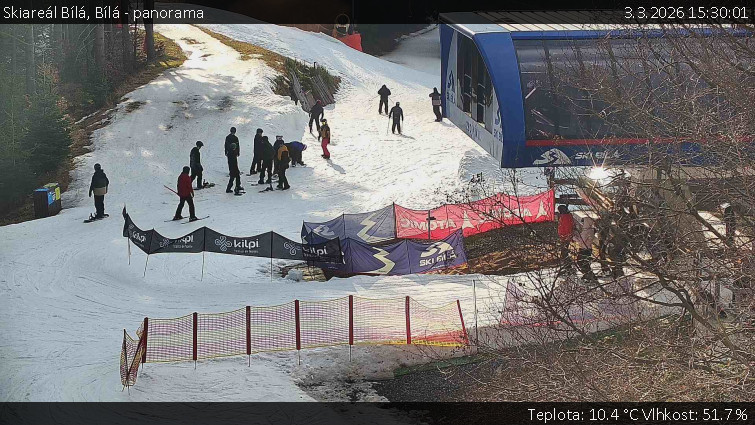 Skiareál Bílá - Bílá - panorama - 3.3.2026 v 15:30