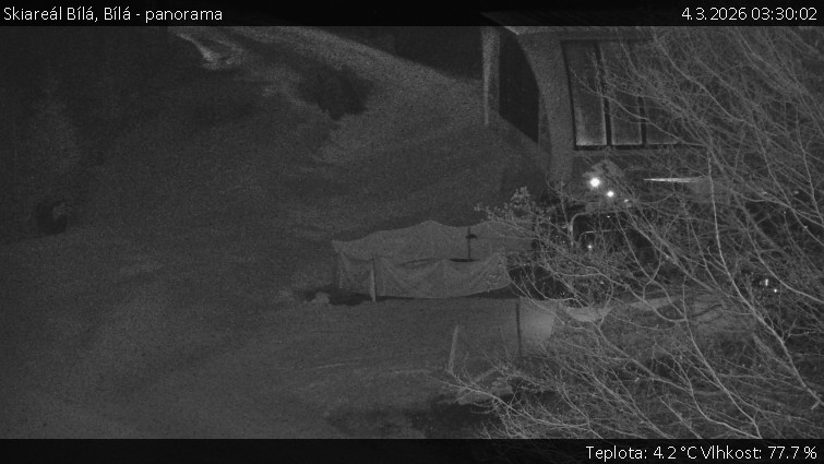 Skiareál Bílá - Bílá - panorama - 4.3.2026 v 03:30