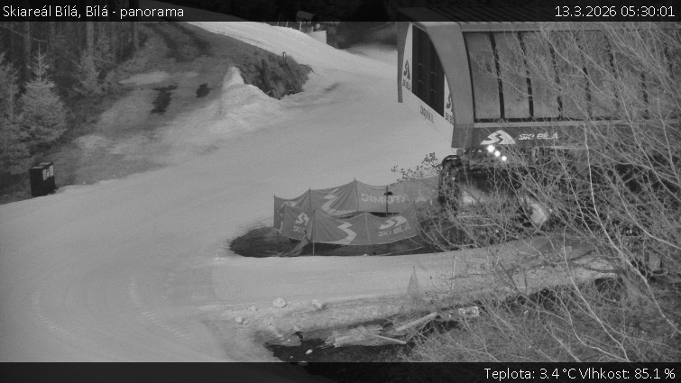 Skiareál Bílá - Bílá - panorama - 13.3.2026 v 05:30