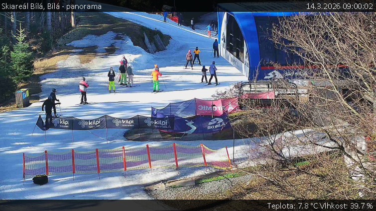 Skiareál Bílá - Bílá - panorama - 14.3.2026 v 09:00