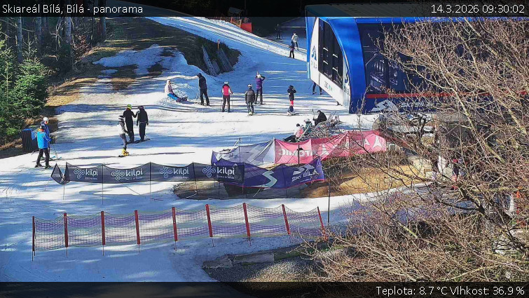 Skiareál Bílá - Bílá - panorama - 14.3.2026 v 09:30
