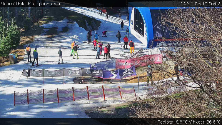 Skiareál Bílá - Bílá - panorama - 14.3.2026 v 10:00