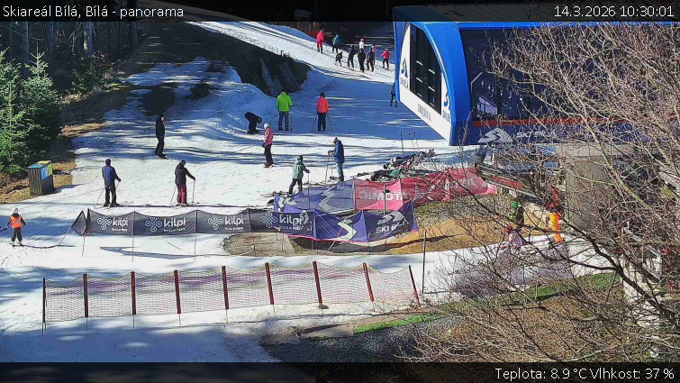 Skiareál Bílá - Bílá - panorama - 14.3.2026 v 10:30