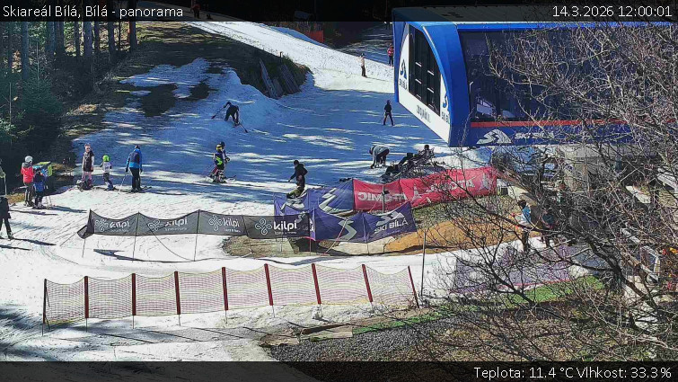 Skiareál Bílá - Bílá - panorama - 14.3.2026 v 12:00