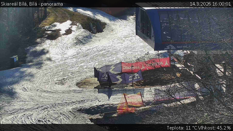 Skiareál Bílá - Bílá - panorama - 14.3.2026 v 16:00