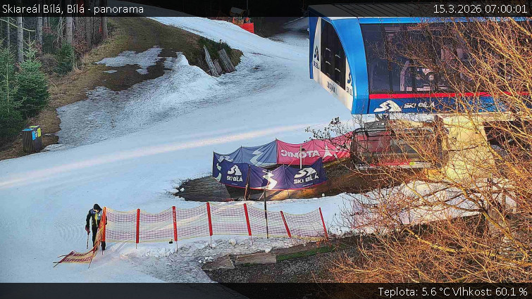 Skiareál Bílá - Bílá - panorama - 15.3.2026 v 07:00