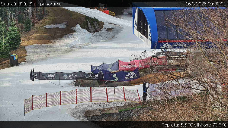 Skiareál Bílá - Bílá - panorama - 16.3.2026 v 09:30