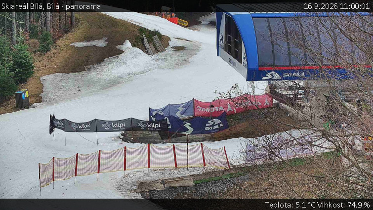 Skiareál Bílá - Bílá - panorama - 16.3.2026 v 11:00
