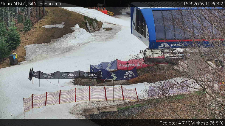 Skiareál Bílá - Bílá - panorama - 16.3.2026 v 11:30
