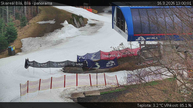 Skiareál Bílá - Bílá - panorama - 16.3.2026 v 13:00