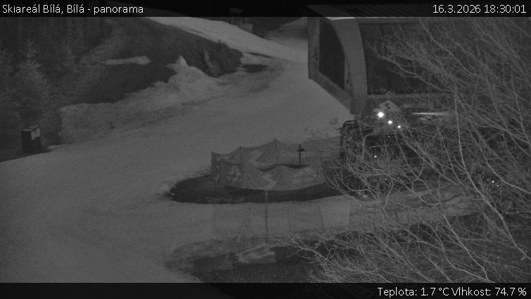 Skiareál Bílá - Bílá - panorama - 16.3.2026 v 18:30