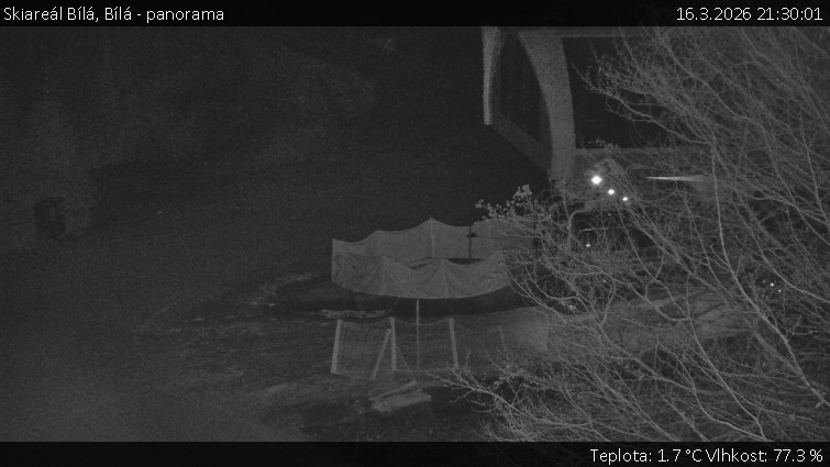 Skiareál Bílá - Bílá - panorama - 16.3.2026 v 21:30