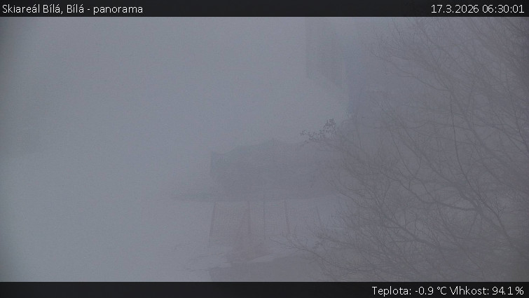 Skiareál Bílá - Bílá - panorama - 17.3.2026 v 06:30