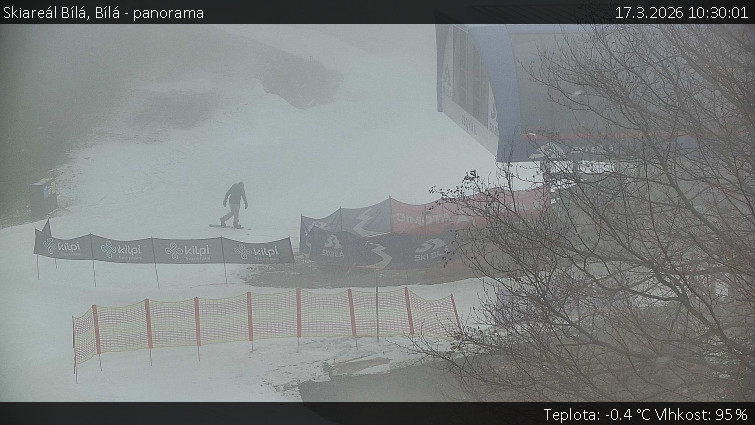 Skiareál Bílá - Bílá - panorama - 17.3.2026 v 10:30