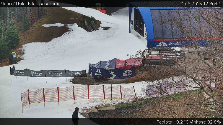 Skiareál Bílá - Bílá - panorama - 17.3.2026 v 12:30