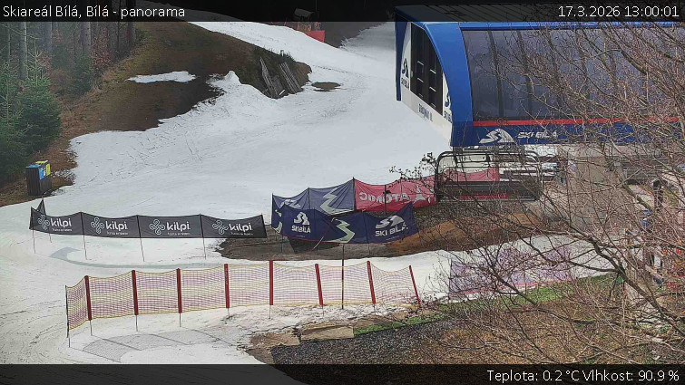 Skiareál Bílá - Bílá - panorama - 17.3.2026 v 13:00