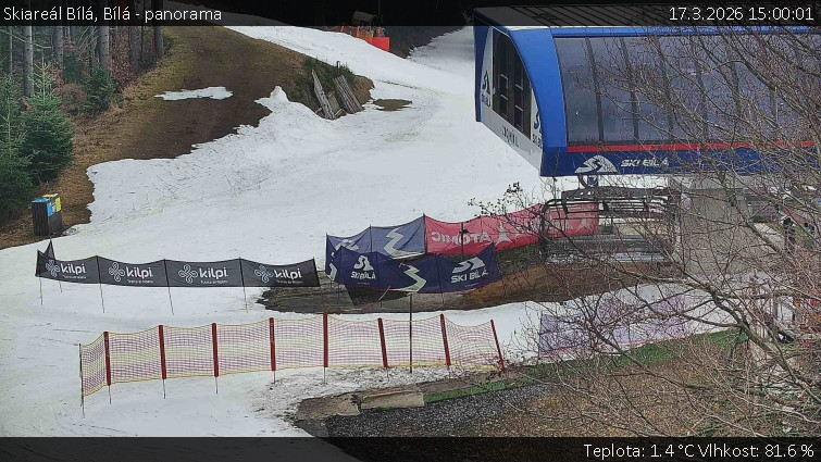 Skiareál Bílá - Bílá - panorama - 17.3.2026 v 15:00