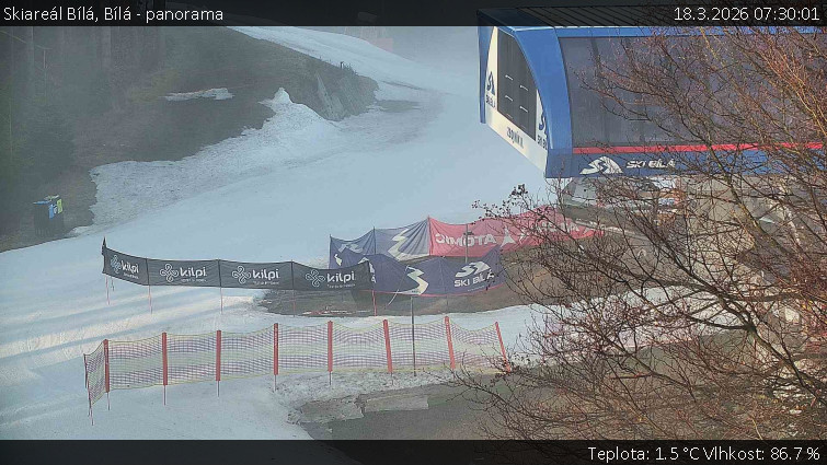 Skiareál Bílá - Bílá - panorama - 18.3.2026 v 07:30