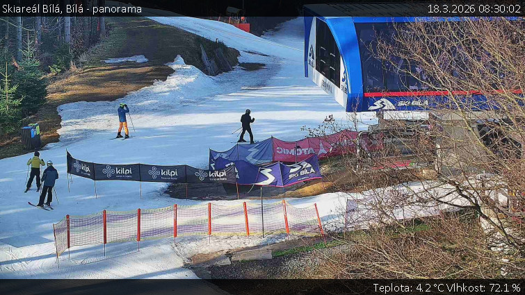 Skiareál Bílá - Bílá - panorama - 18.3.2026 v 08:30