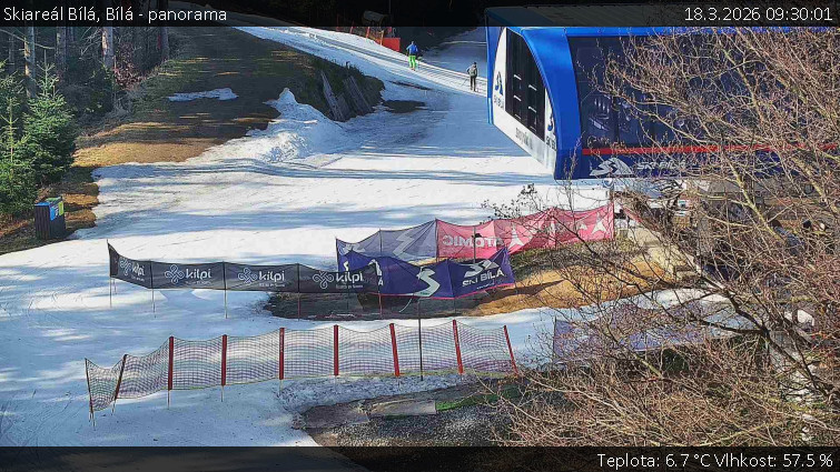 Skiareál Bílá - Bílá - panorama - 18.3.2026 v 09:30