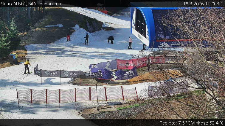 Skiareál Bílá - Bílá - panorama - 18.3.2026 v 11:00