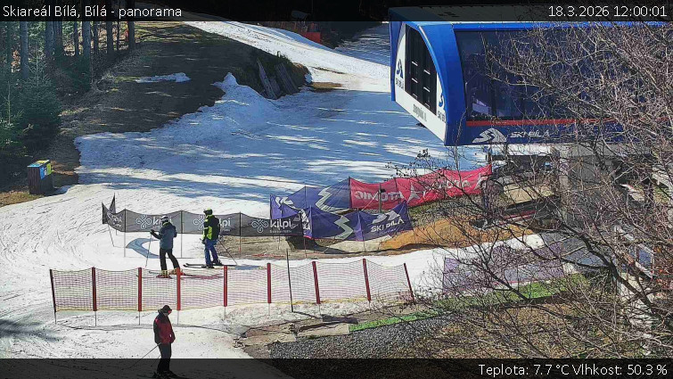 Skiareál Bílá - Bílá - panorama - 18.3.2026 v 12:00