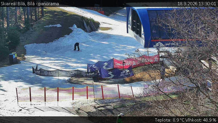 Skiareál Bílá - Bílá - panorama - 18.3.2026 v 13:30