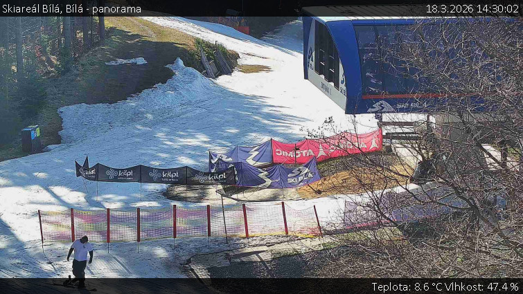 Skiareál Bílá - Bílá - panorama - 18.3.2026 v 14:30