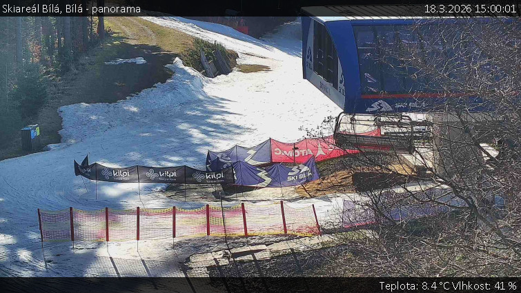 Skiareál Bílá - Bílá - panorama - 18.3.2026 v 15:00