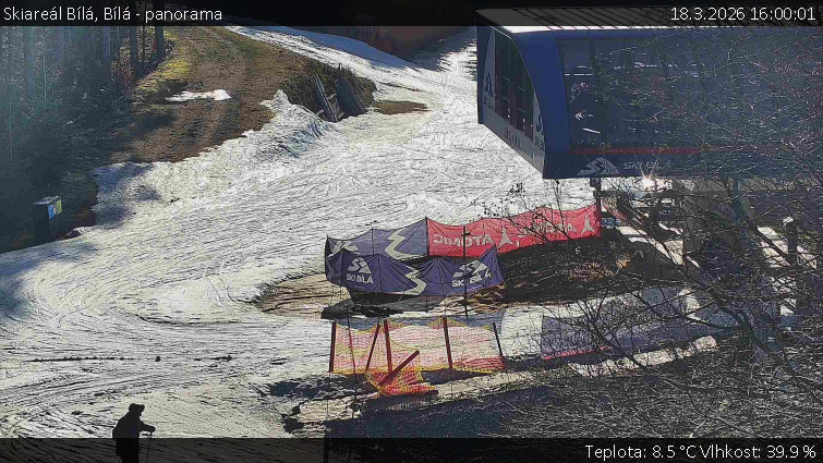 Skiareál Bílá - Bílá - panorama - 18.3.2026 v 16:00