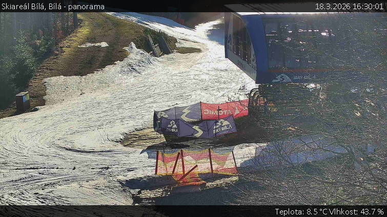 Skiareál Bílá - Bílá - panorama - 18.3.2026 v 16:30