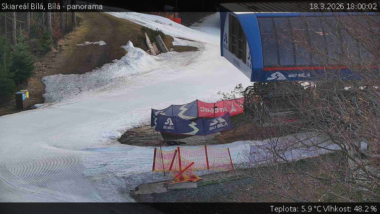 Skiareál Bílá - Bílá - panorama - 18.3.2026 v 18:00