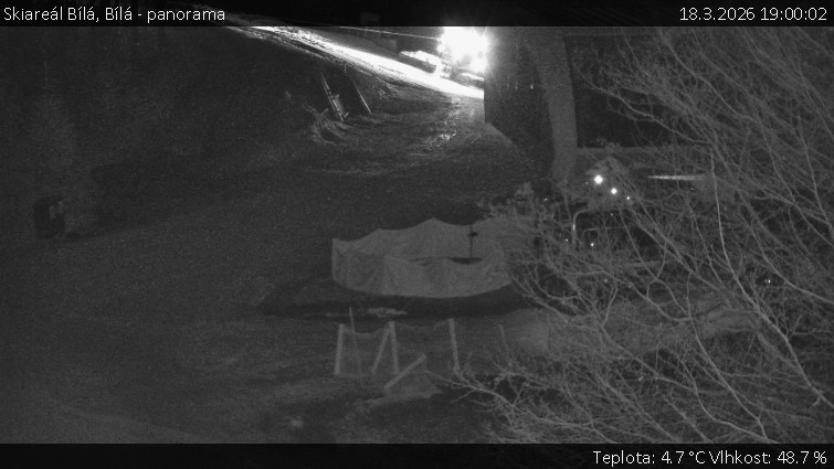 Skiareál Bílá - Bílá - panorama - 18.3.2026 v 19:00