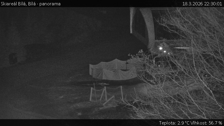 Skiareál Bílá - Bílá - panorama - 18.3.2026 v 22:30