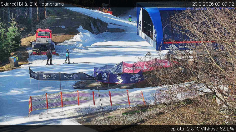 Skiareál Bílá - Bílá - panorama - 20.3.2026 v 09:00