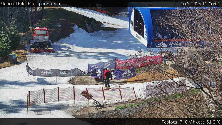 Skiareál Bílá - Bílá - panorama - 20.3.2026 v 11:00