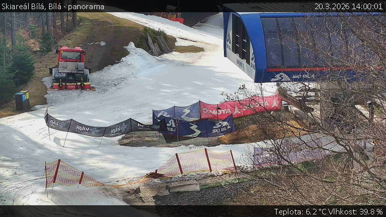 Skiareál Bílá - Bílá - panorama - 20.3.2026 v 14:00