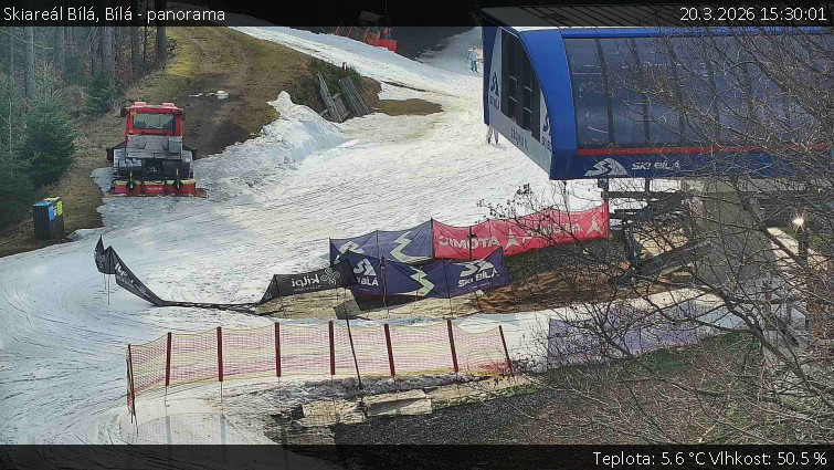 Skiareál Bílá - Bílá - panorama - 20.3.2026 v 15:30