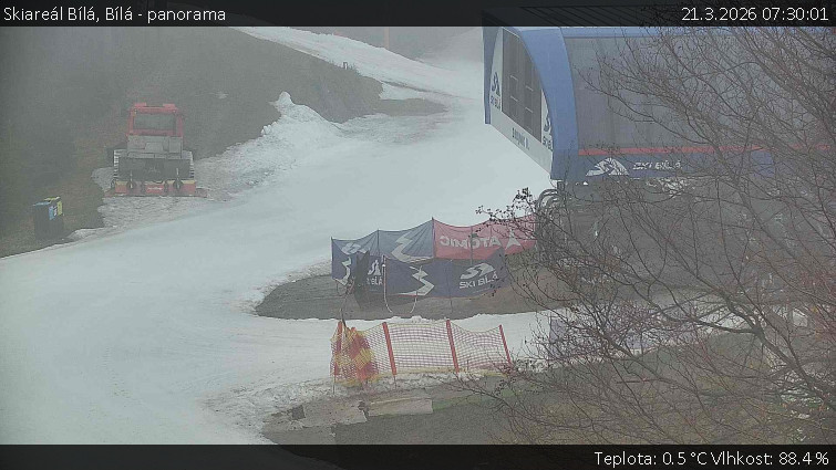 Skiareál Bílá - Bílá - panorama - 21.3.2026 v 07:30
