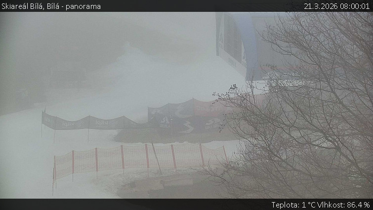 Skiareál Bílá - Bílá - panorama - 21.3.2026 v 08:00