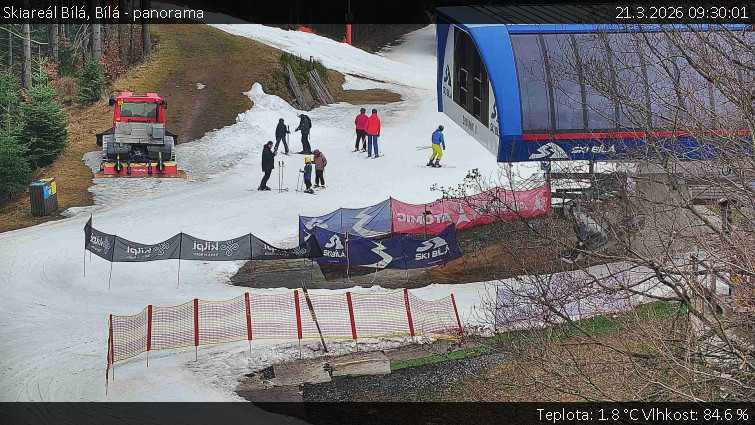 Skiareál Bílá - Bílá - panorama - 21.3.2026 v 09:30