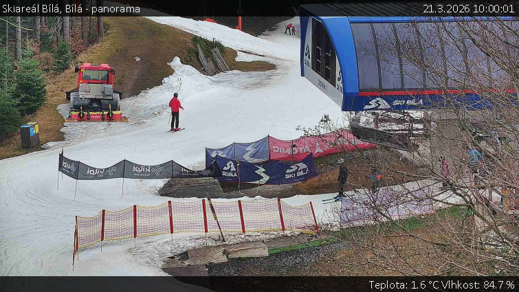 Skiareál Bílá - Bílá - panorama - 21.3.2026 v 10:00