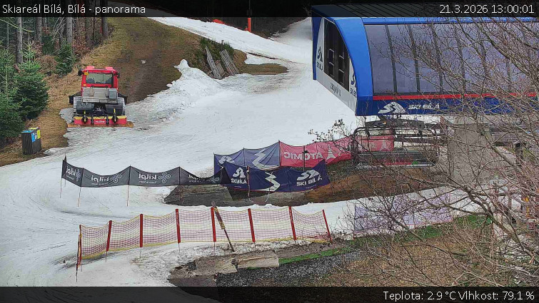 Skiareál Bílá - Bílá - panorama - 21.3.2026 v 13:00