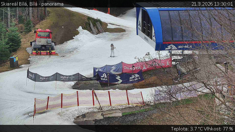 Skiareál Bílá - Bílá - panorama - 21.3.2026 v 13:30