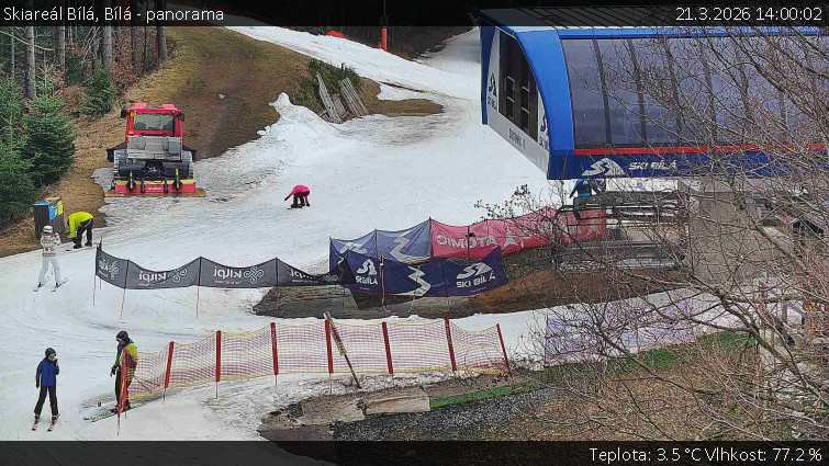 Skiareál Bílá - Bílá - panorama - 21.3.2026 v 14:00