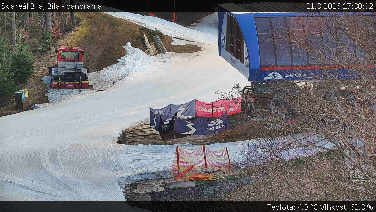 Skiareál Bílá - Bílá - panorama - 21.3.2026 v 17:30